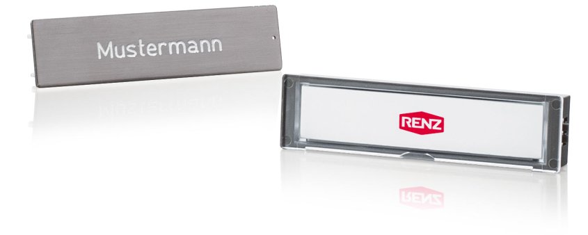 Renz Briefkastenschild Gravur